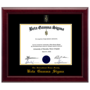 (Beta Gamma Sigma) diploma/degree frame solid wood customization