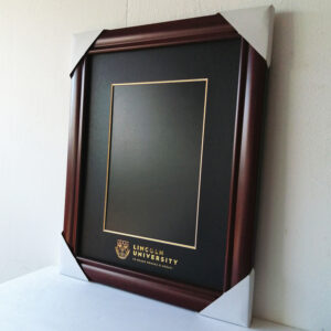LU (Lincoln University) diploma/degree frame solid wood customization