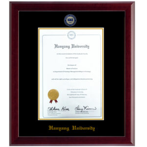 (Hanyang University) diploma/degree frame solid wood customization