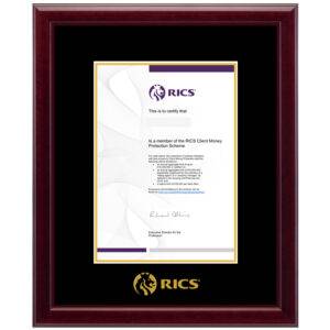 RICS diploma/degree frame solid wood customization