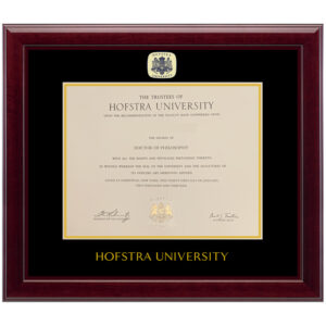 ( Hofstra University ) diploma/degree frame solid wood customization