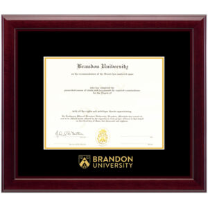 ( Brandon University ) diploma/degree frame solid wood customization