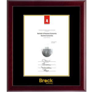 ( Brock University ) diploma/degree frame solid wood customization