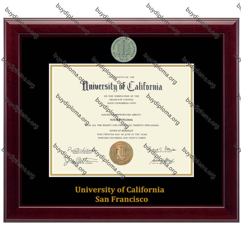 UCSF( University of California, SanFrancisco) diploma/degree frame solid wood customization