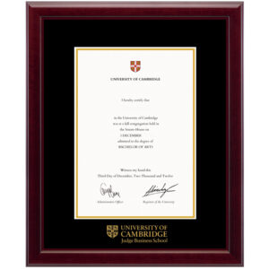 CJBS(Cambridge Judge BusinessSchool) diploma/degree frame solid wood customization