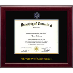 UConn（University of Connecticut ) diploma/degree frame solid wood customization