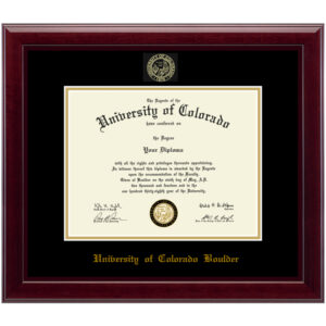CU Boulder(University of Colorado Boulder) diploma/degree frame solid wood customization
