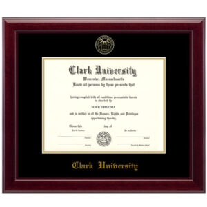 Clark University diploma/degree frame solid wood customization