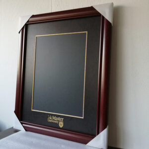 McMaster University diploma/degree frame solid wood customization