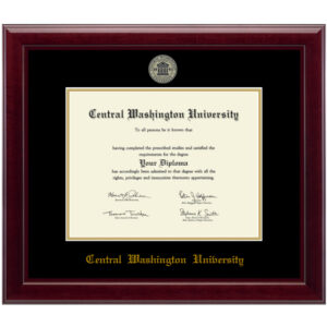 CWU (Central Washington University) diploma/degree frame solid wood customization