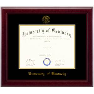 UK (University of Kentucky) diploma/degree frame solid wood customization
