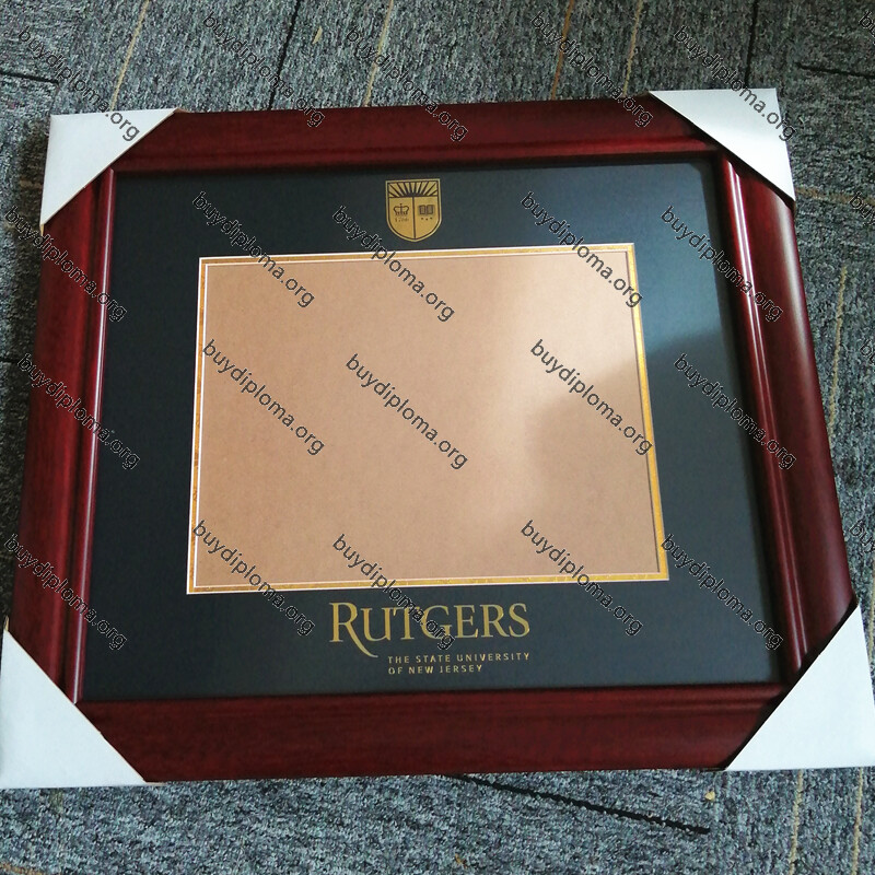 RU (Rutgers University) diploma/degree frame solid wood customization