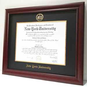 diploma frame with tassel and photo