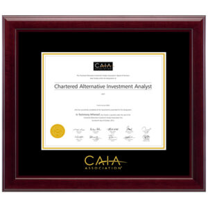 CAIA(Chartered Alternative Investment Analyst) Certificate frame solid wood customization