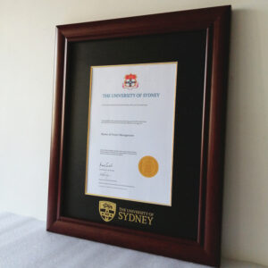 wooden degree frames