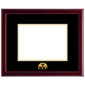 CFP/AFP(Associate Financial Planner/Certified Financial Planner) Certificate frame solid wood customization