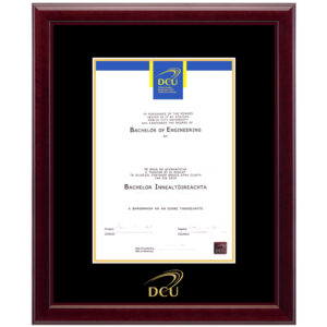 DCU (Dublin City University) diploma/degree frame solid wood customization