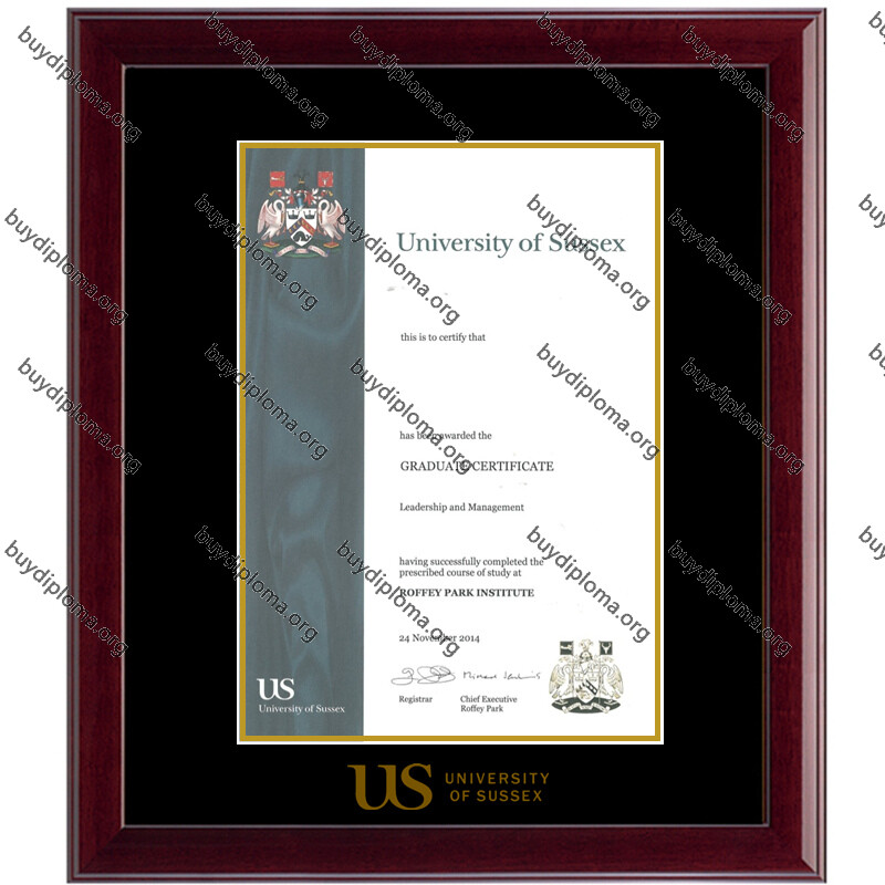 University of Sussex diploma/degree frame solid wood customization