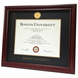 university certificate frame