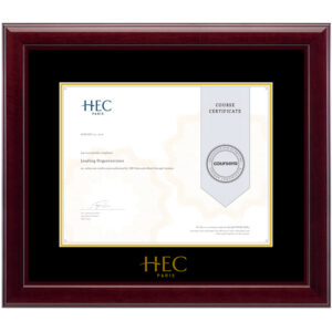 HEC (HEC Paris) diploma/degree frame solid wood customization