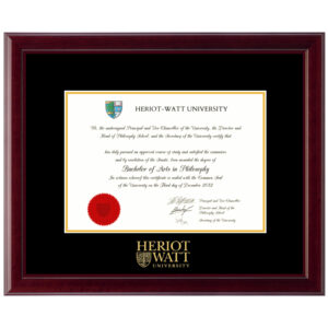 (Heriot Watt University) diploma/degree frame solid wood customization