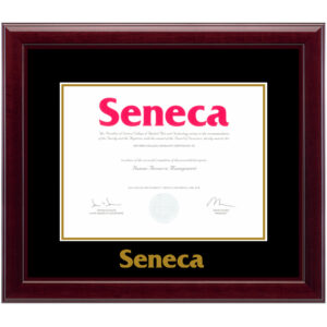 ( Seneca College) diploma/degree frame solid wood customization