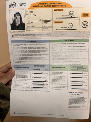 Purchase a TOEIC score report